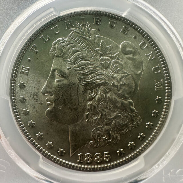 モルガンダラー1ドル銀貨 1885 MS62 PCGS