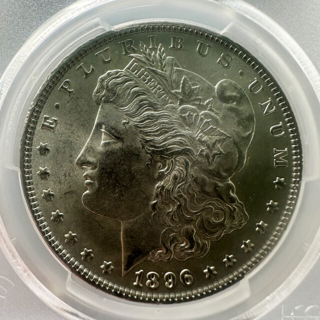 モルガンダラー1ドル銀貨 1896 MS63 PCGS