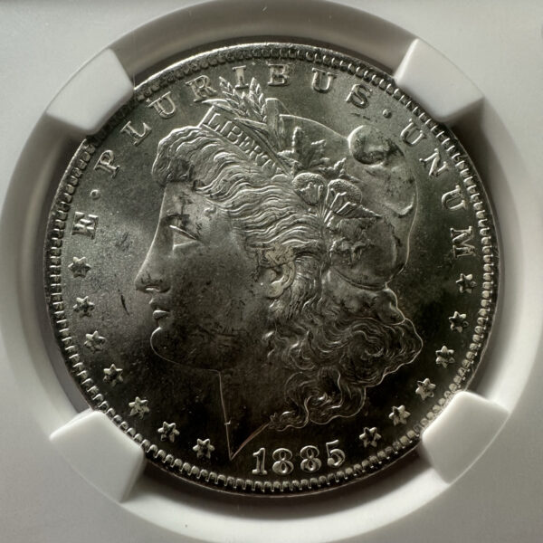モルガンダラー1ドル銀貨 1885-O MS64 NGC