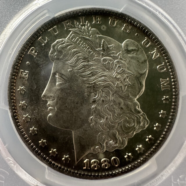 モルガンダラー1ドル銀貨 1880-S MS65 PCGS